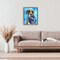 Stupell Industries Boxer and His Toy Blue Floating Frame, design by George Dyachenko